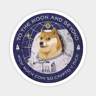 Dogecoin To the Moon (Badge) Magnet